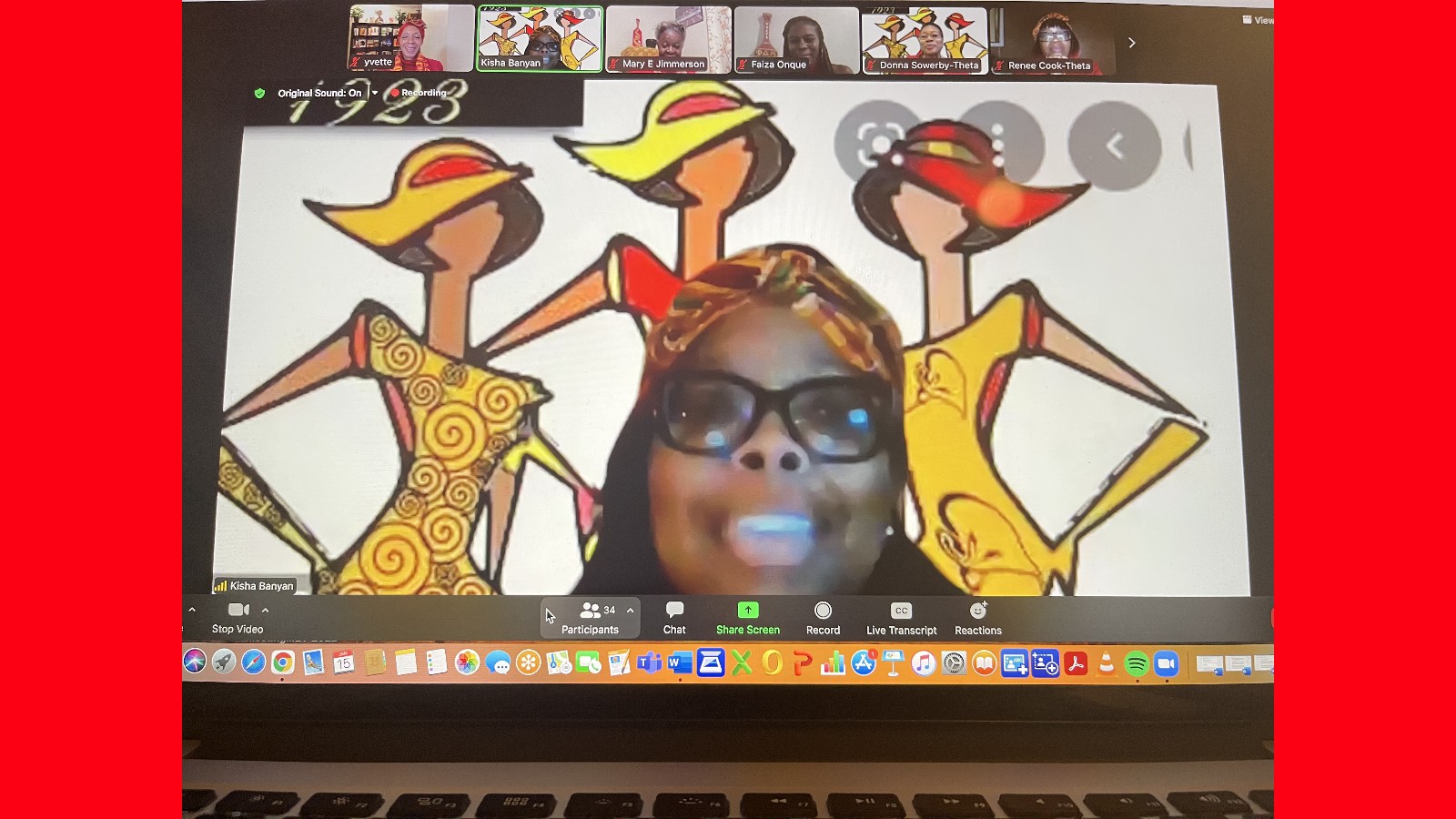 Teach-A-Rama South African Tour Soror Kisha Banyan