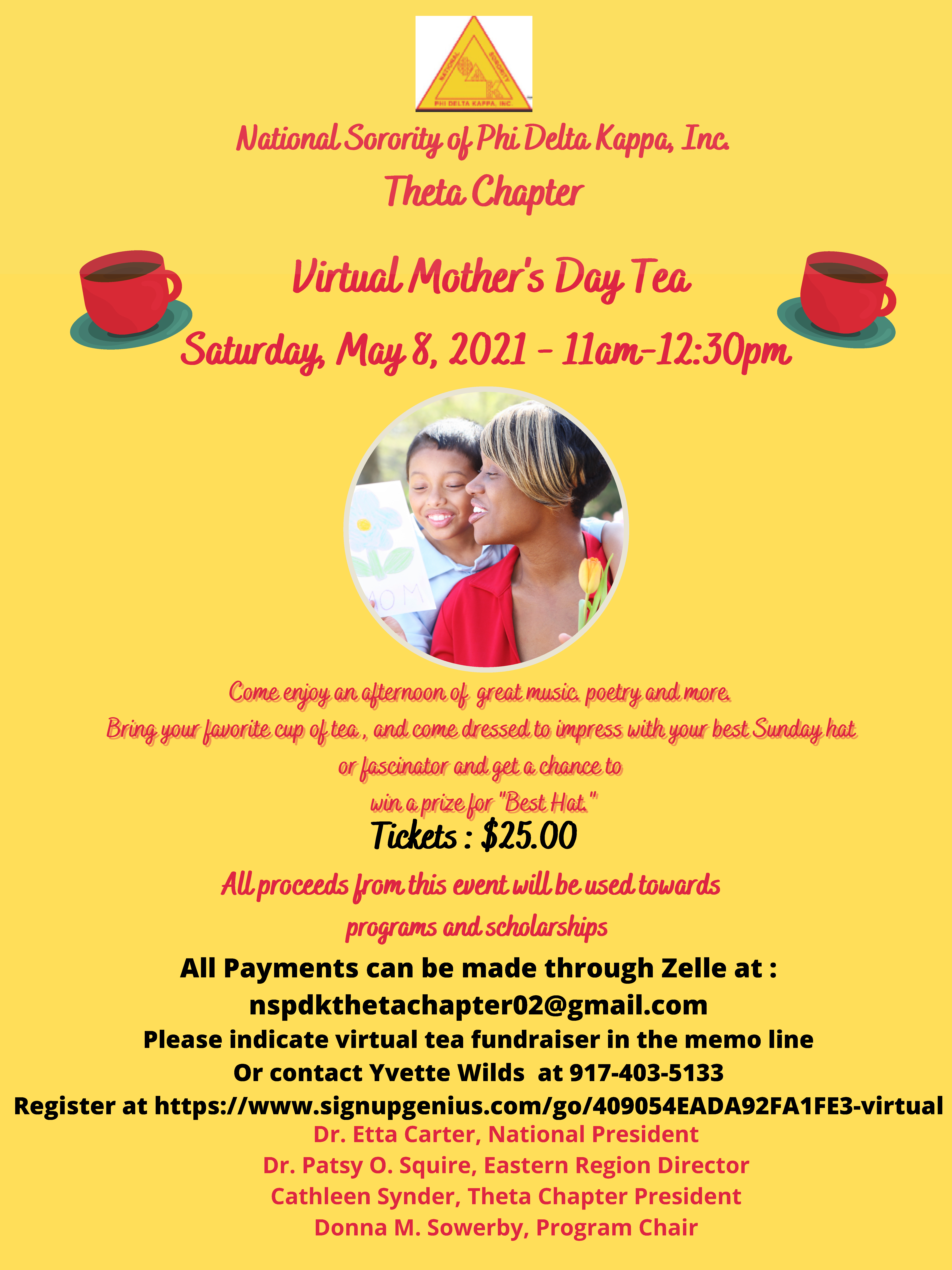 Theta Mother's Day Flyer